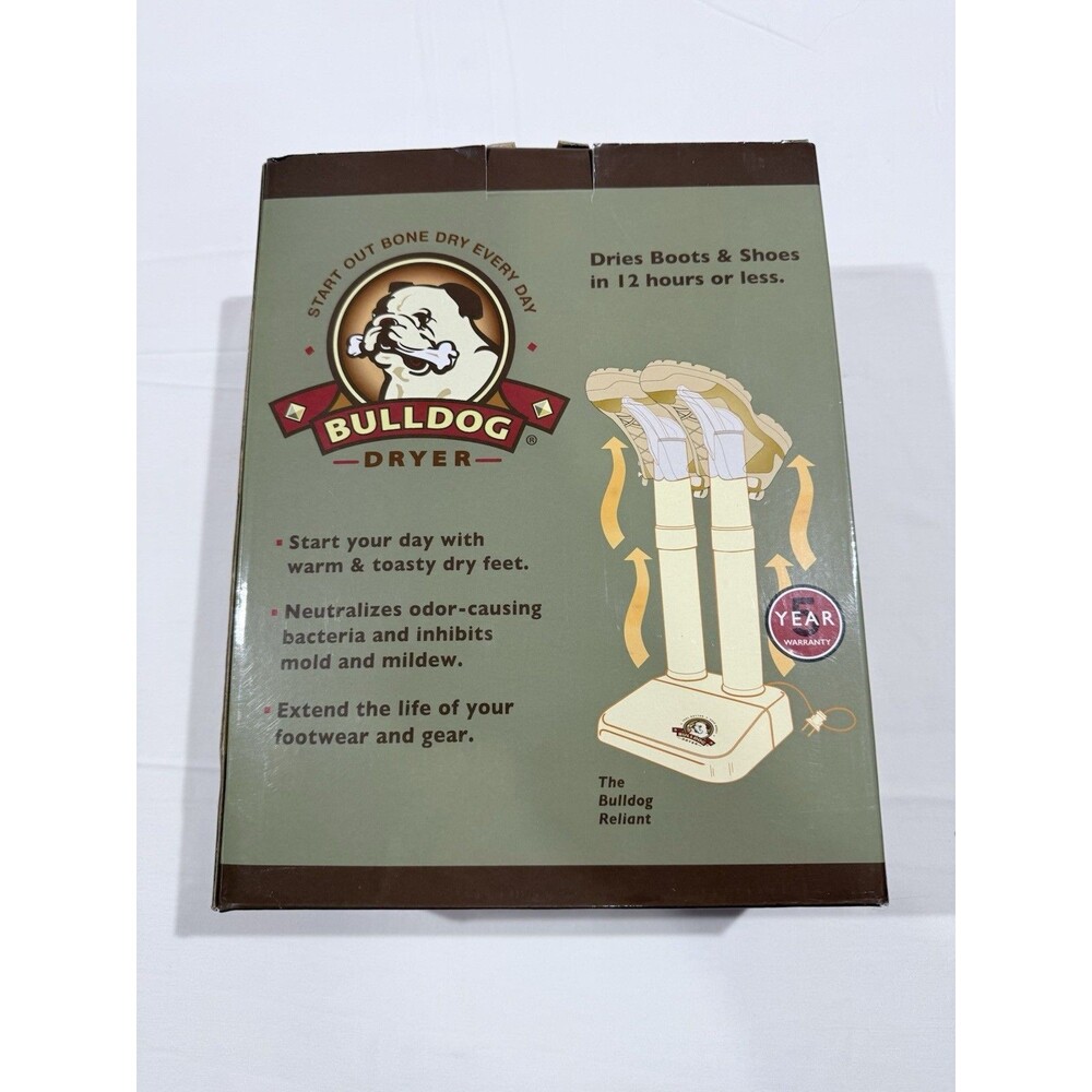 Bulldog Reliable BD1000 Boot and Shoe Dryer White New in Box
